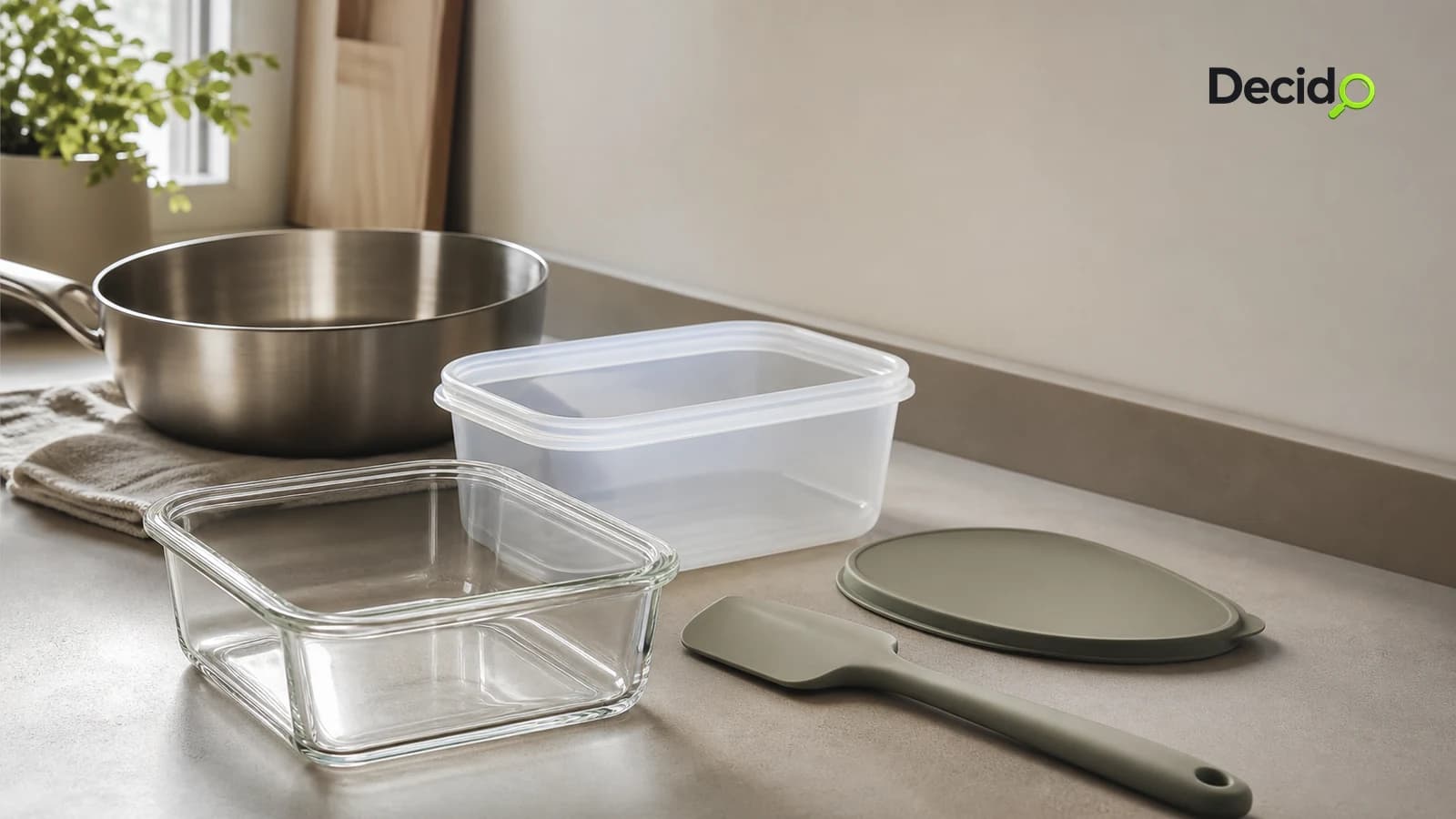 Kitchen materials: plastic, glass, stainless steel, silicone